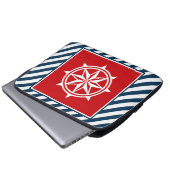 Nautisches Design Laptopschutzhülle (Vorne Knopf)