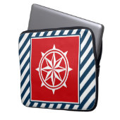 Nautisches Design Laptopschutzhülle (Vorderseite Links)