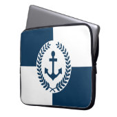 Nautisches Design Laptopschutzhülle (Vorderseite Links)