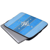 Nautisches Design Laptopschutzhülle (Vorne Knopf)