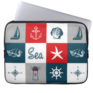 Nautisches Design Laptopschutzhülle