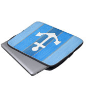 Nautisches Design Laptopschutzhülle (Vorne Knopf)
