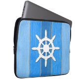Nautisches Design Laptopschutzhülle (Vorne Rechts)