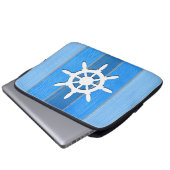 Nautisches Design Laptopschutzhülle (Vorne Knopf)