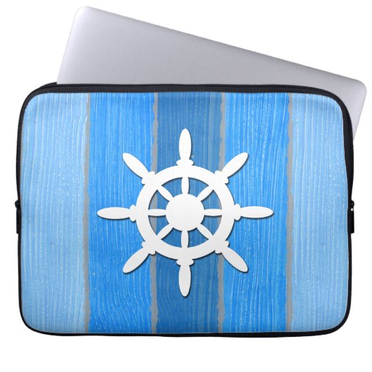 Nautisches Design Laptopschutzhülle (Vorderseite)