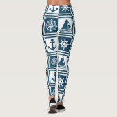 Nautisches Design Leggings (Rückseite)