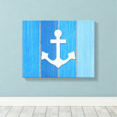 Nautisches Design Leinwanddruck (Insitu (Holzboden))