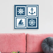 Nautisches Design Leinwanddruck (Insitu (Wohnzimmer))