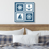 Nautisches Design Leinwanddruck (Insitu (Schlafzimmer))