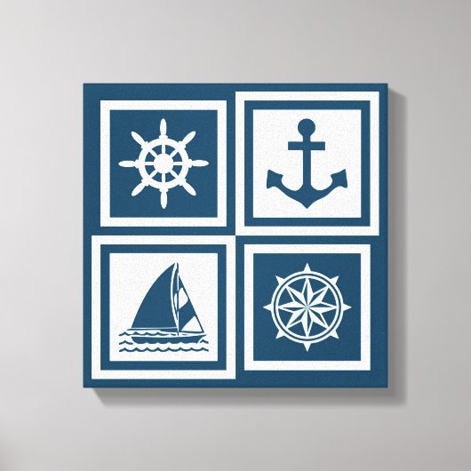 Nautisches Design Leinwanddruck (Vorderseite)
