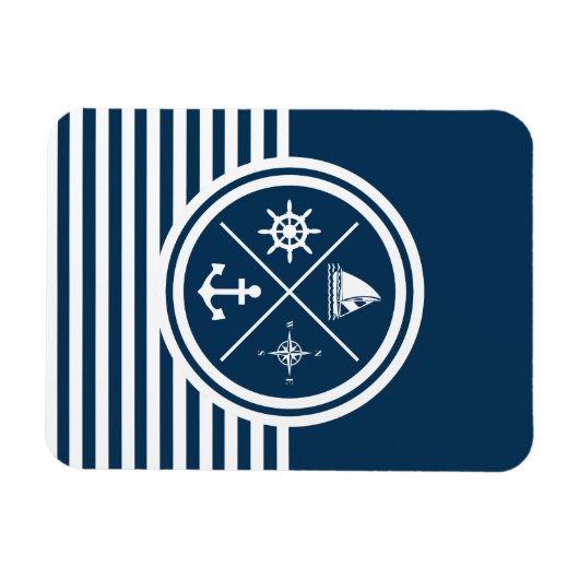 Nautisches Design Magnet (Horizontal)