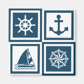 Nautisches Design Magnet (Vorne)