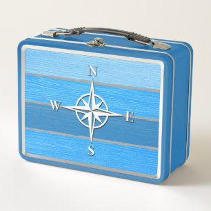 Nautisches Design Metall Lunch Box