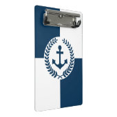 Nautisches Design Mini Klemmbrett (Schrägansicht)