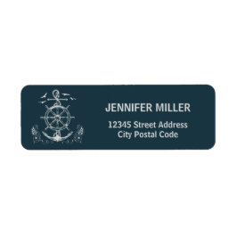 Nautisches Design mit Meereslandschaft