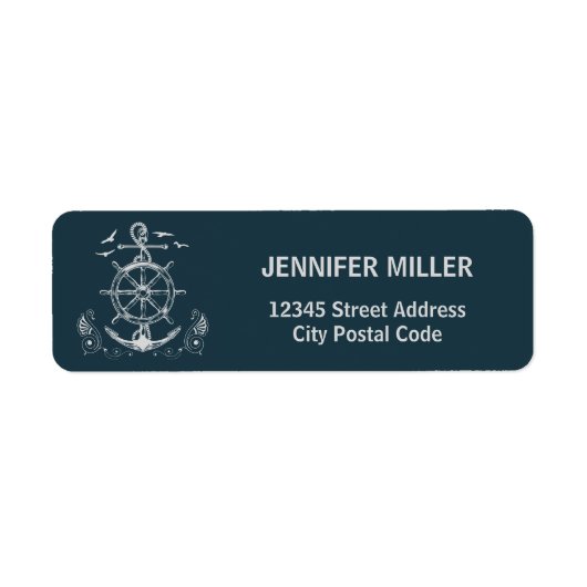 Nautisches Design mit Meereslandschaft (Vorne)