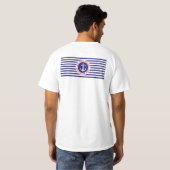 Nautisches Design mit Navy Stripes T - Shirt (Schwarz voll)