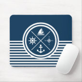 Nautisches Design Mousepad (Mit Mouse)