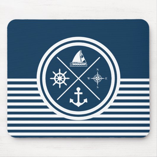 Nautisches Design Mousepad (Vorne)