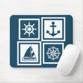 Nautisches Design Mousepad (Mit Mouse)