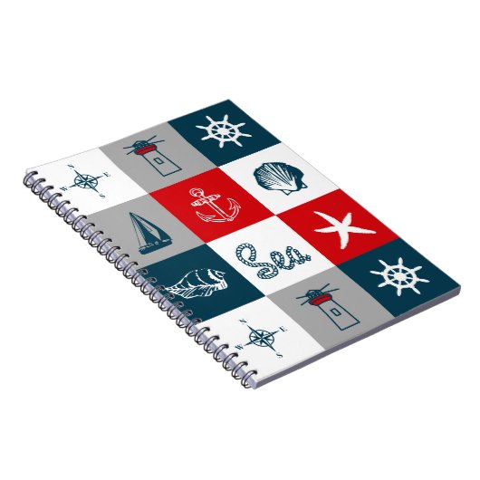 Nautisches Design Notizblock (Rechte Seite)