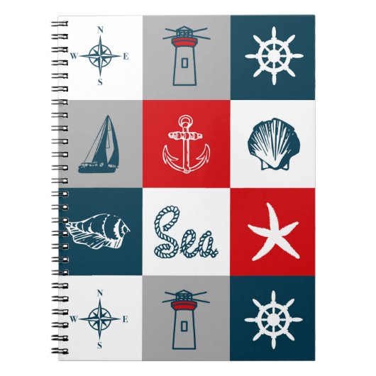 Nautisches Design Notizblock (Vorderseite)