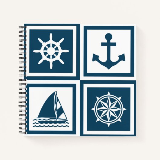 Nautisches Design Notizbuch (Vorderseite)