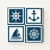 Nautisches Design Notizbuch (Rückseite)