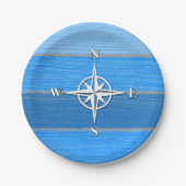Nautisches Design Pappteller (Vorderseite)