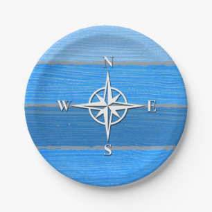 Nautisches Design Pappteller