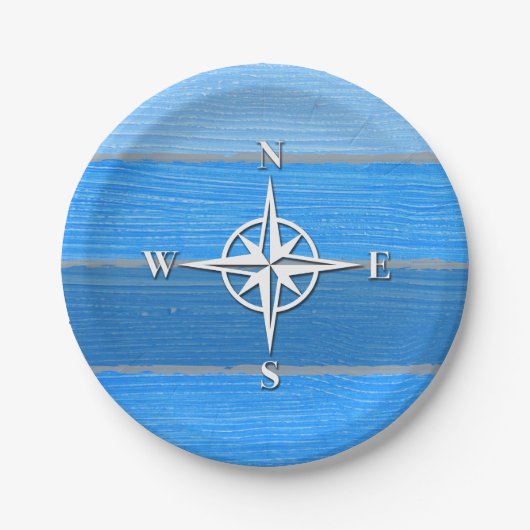 Nautisches Design Pappteller (Vorderseite)