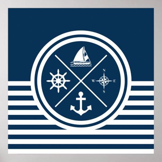 Nautisches Design Poster (Vorne)