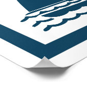 Nautisches Design Poster (Ecke)