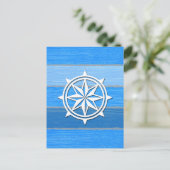 Nautisches Design Postkarte (Stehend Vorderseite)