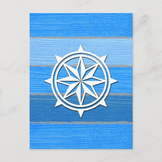 Nautisches Design Postkarte (Vorderseite)