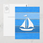 Nautisches Design Postkarte (Vorne/Hinten)