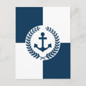 Nautisches Design Postkarte (Vorderseite)