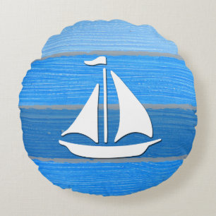 Nautisches Design Rundes Kissen