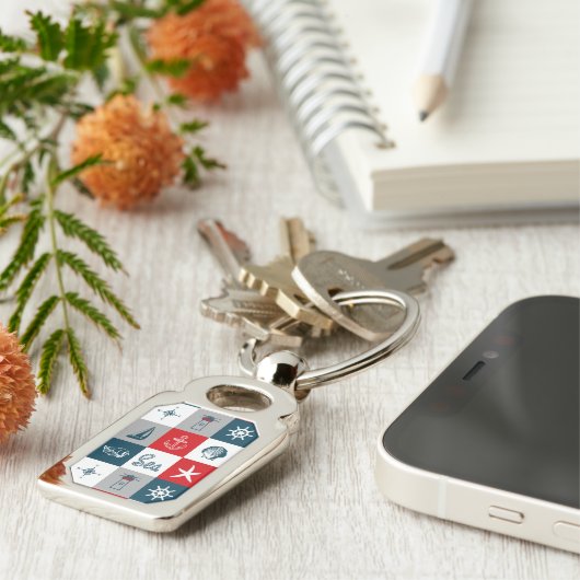 Nautisches Design Schlüsselanhänger (Seite)