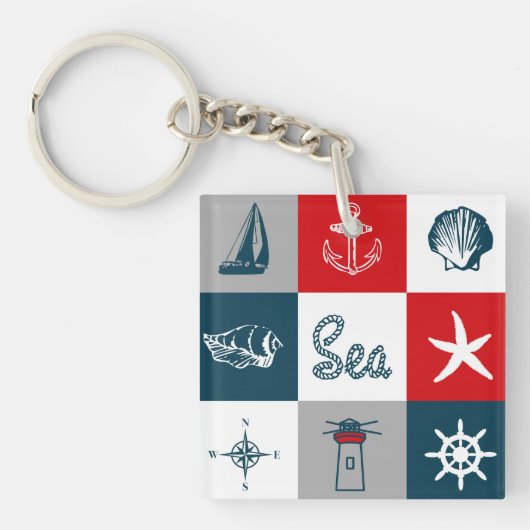 Nautisches Design Schlüsselanhänger (Vorderseite)