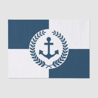 Nautisches Design Seidenpapier