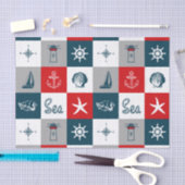 Nautisches Design Seidenpapier (Handwerk)