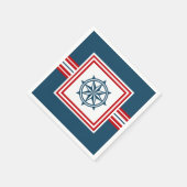 Nautisches Design Serviette (Ecke)
