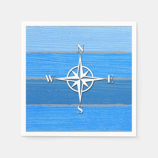 Nautisches Design Serviette (Vorderseite)