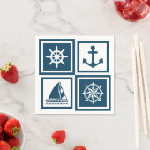 Nautisches Design Serviette (Beispiel)