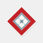 Nautisches Design Serviette (Ecke)