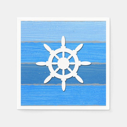 Nautisches Design Serviette (Vorderseite)