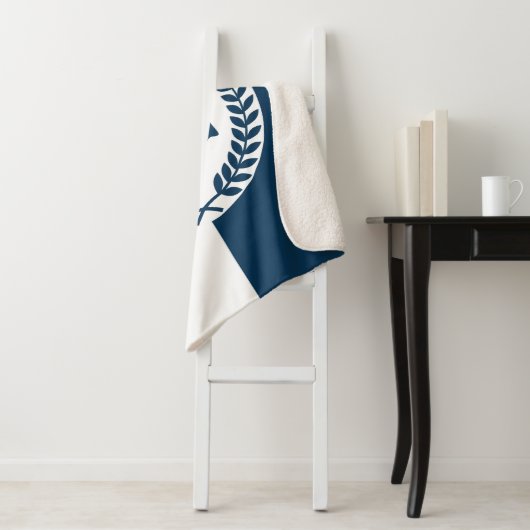 Nautisches Design Sherpadecke (Beispiel)