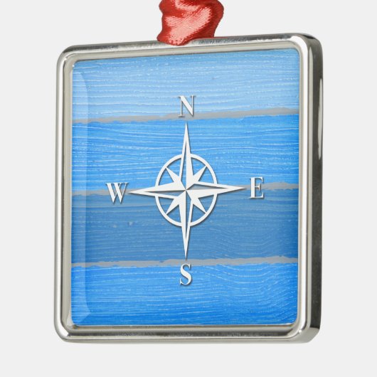 Nautisches Design Silbernes Ornament (Links)