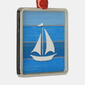 Nautisches Design Silbernes Ornament (Rechts)